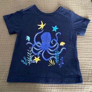 Tommy Bahama 2-pack Navy Blue Octopus and striped pocket Kids Tee